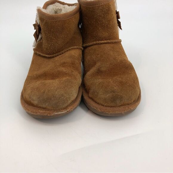 Koolaburra Ugg Girls Victoria Mini Boot Size 13 Chestnut Brown Style 1117810 - Picture 5 of 7